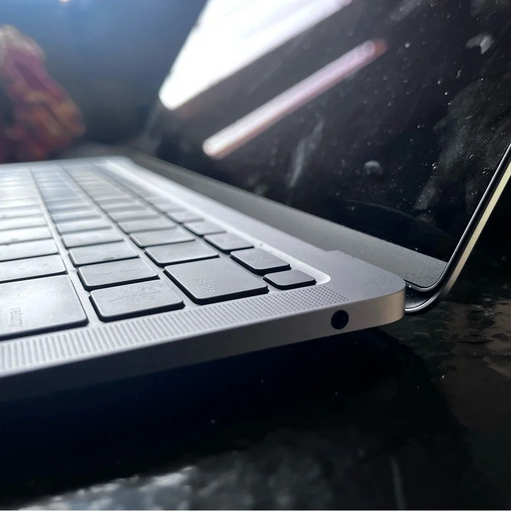 Apple Silver Laptop with Modern Slim Design and Vibrant Display